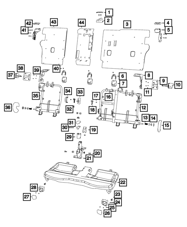 6TE34HL1AA - Interior Trim: Seat Belt Guide for Mopar Image