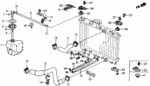 19107PA0000 - Electrical/Exhaust/Heater/Fuel: CLIP, RESERVE TANK JOINT for Honda Image