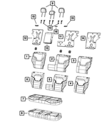 6SF92LXHAA - Interior Trim: Rear Headrest, Right &amp; Left for Mopar Image image