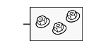 FN112056 - Suspension: Suspension Shock Absorber Mount Nut for Land-Rover Image