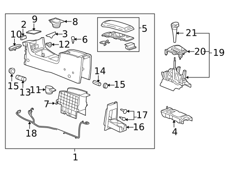 Cluster & Switches for 2008 Chevrolet Malibu #1