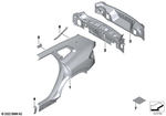 41009629689 - : Reinforcement C-Pillar Top Left for BMW Image