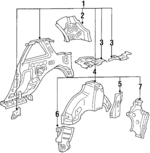 70570SB0672ZZ - Body: Inner Panel Assembly for Honda: Prelude Image