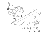 7149141669 - Body: Fender Front Bolt for BMW Image