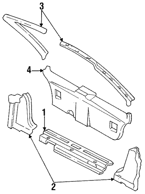 Interior Trim for 1991 Honda Accord #0