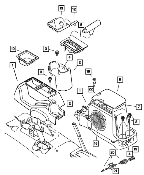 Consoles for 2002 Jeep Wrangler #0