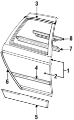 FO4Y5424631A - Body: Door Shell for Mercury: Sable Image