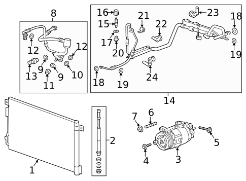 Condenser, Compressor & Lines for 2005 Chevrolet Colorado #14