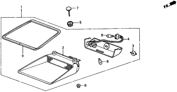 High Mount Stop Light for 1986 Honda Civic #0