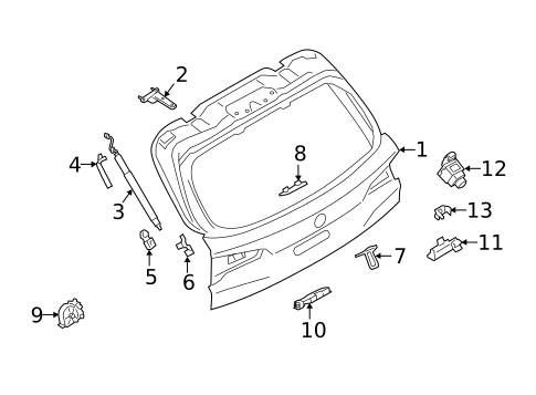 Gate & Hardware for 2023 BMW X7 | OEM Parts Online