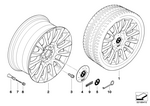 36117841578 - : Light Alloy Rim 36907111 for BMW Image
