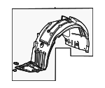 74100T20A10 - Body: Fender Liner for Honda: Civic Image