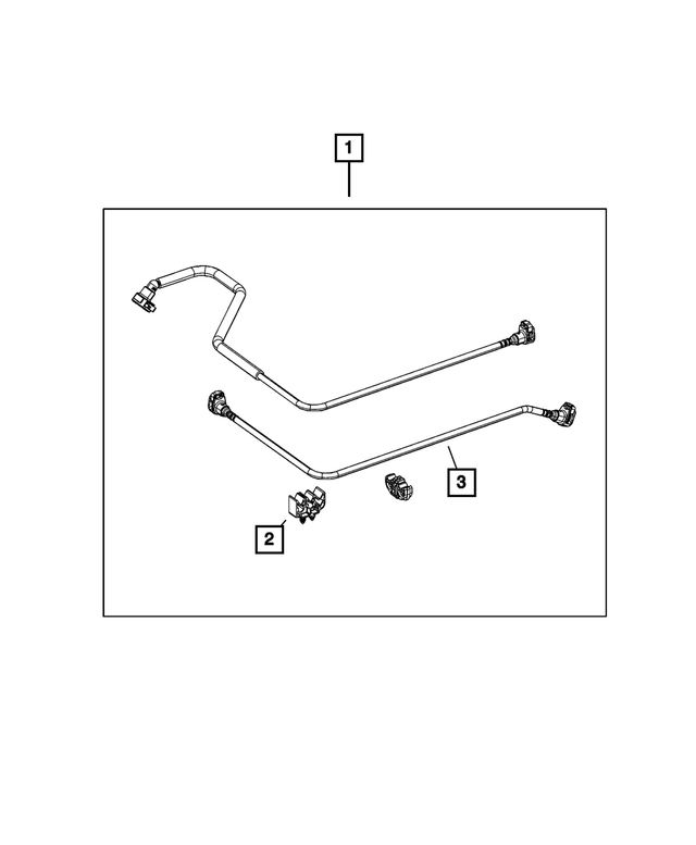 « 68462748AA – Fuel and Accelerator Pedal : Conduite De Vapeur Et D'alimentation En Carburant Faisceau pour Mopar Image »