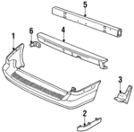 YF2Z17K835AA - Body: Bumper Cover for Ford: Windstar Image
