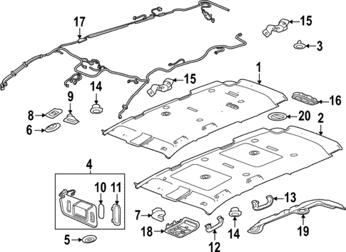 Bulbs - Chassis for 2021 GMC Acadia #0