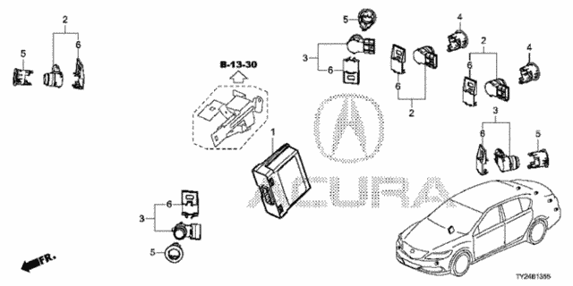 Parking Sensor (1) for 2015 Acura RLX #0