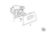 66129172371 - Distance Systems, Cruise Control: Ignition Lock of Remote Control for BMW Image