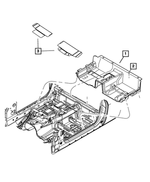 1QR29XDVAB - Interior Trim: Floor Console Carpet for Mopar Image