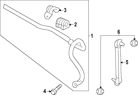 Stabilizer Bar & Components for 2025 Chevrolet Equinox #0