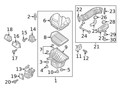 Air Intake for 2016 Hyundai Genesis #0