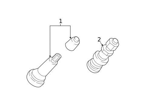 Tire Pressure Monitor Components for 2016 Mazda MX-5 Miata #0