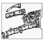 2436201901 - Body: Apron/Rail Assembly for Mercedes-Benz Image