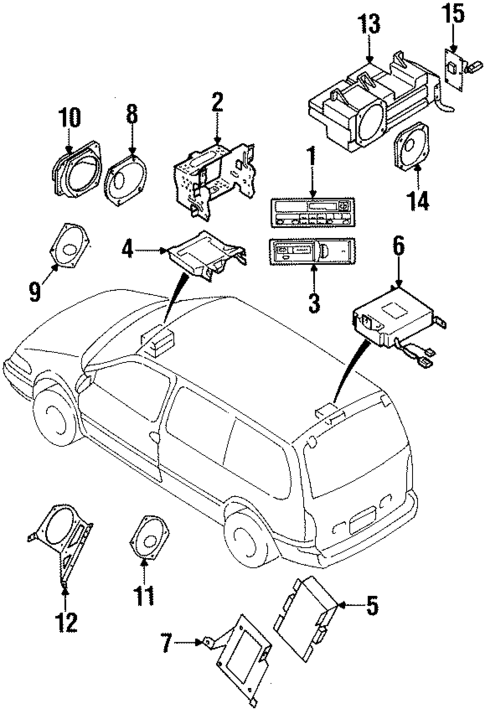 Sound System for 1998 Nissan Quest #0