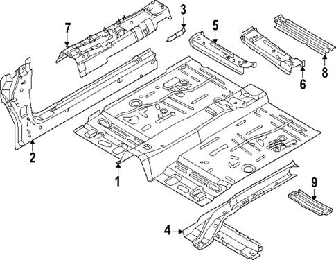 Floor & Rocker for 2025 Lincoln Nautilus #0