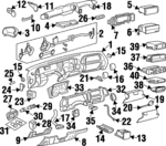 15748794 - Body: Instrument Panel for Chevrolet: Suburban C1500, Suburban C2500, Suburban K1500, Suburban K2500 | GMC: Suburban C1500, Suburban C2500, Suburban K1500, Suburban K2500 Image