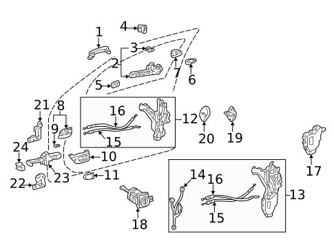 Front Door for 2002 Lexus LS430 #0
