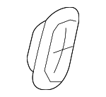 72612SFA000 - Body: Lock Cap for Honda: Accord, Accord Crosstour, Crosstour, Insight Image