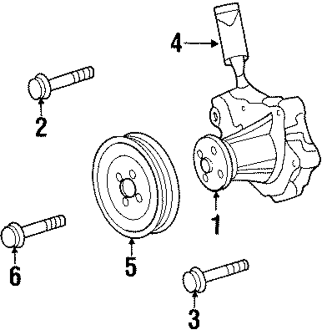 2105116E00 - : Engine Water Pump Pulley for Nissan Image