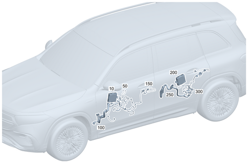 Door Wiring Harness and Door Control Unit for 2024 Mercedes-Benz EQB 300 #0