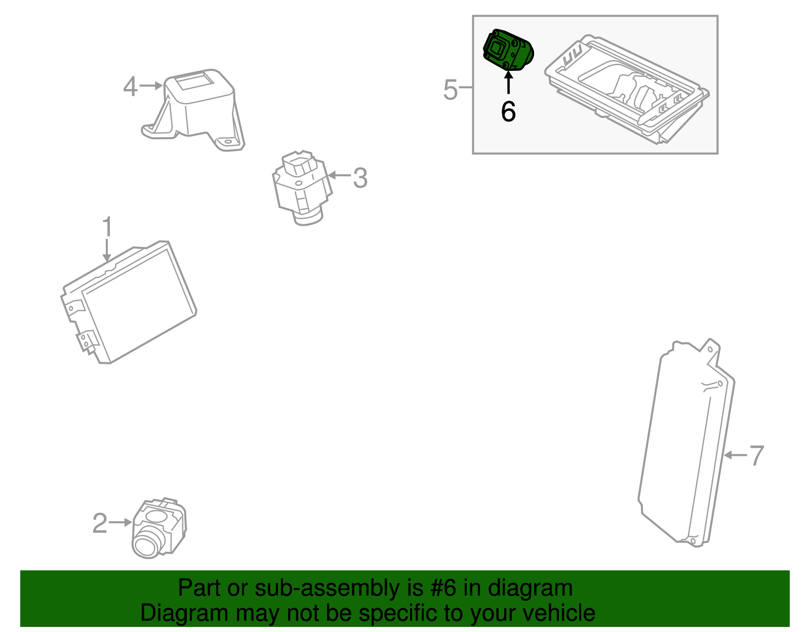2013-2019 Land Rover Rear Camera LR052029 | OEM Parts Online