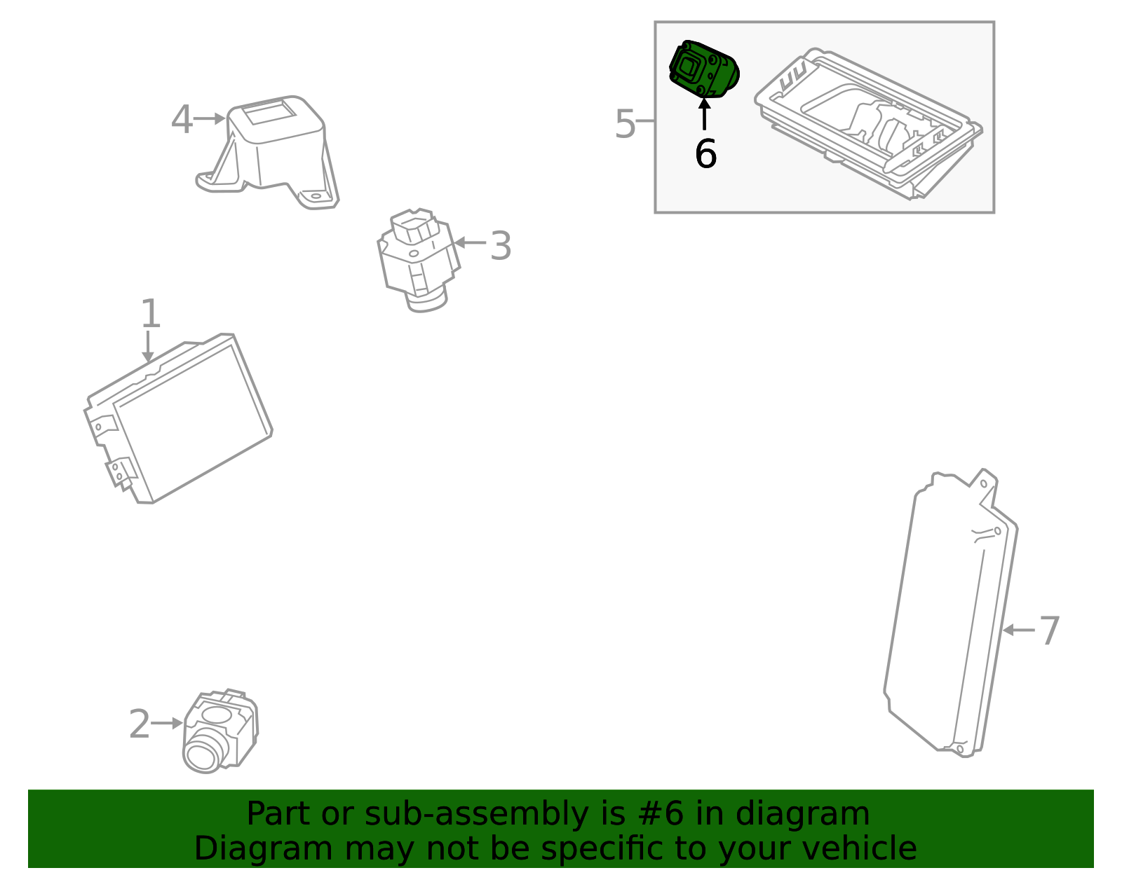 Genuine OEM Rear Camera Part# LR052029 Fits 2013-2019 Land Rover: Up To ...