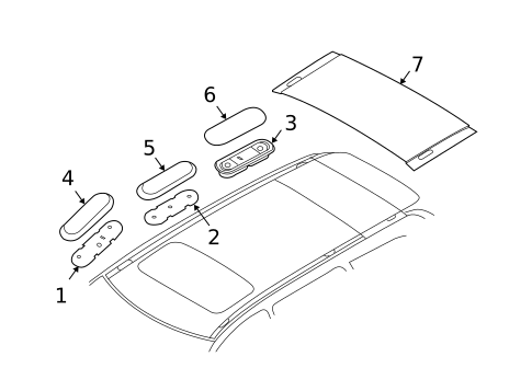 Exterior Trim - Roof for 2007 Volvo XC90 #0