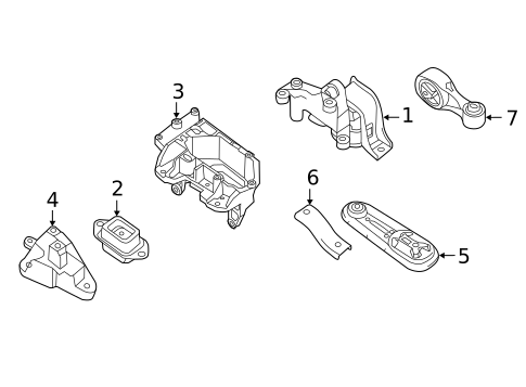Engine & Trans Mounting for 2016 Nissan Sentra #0