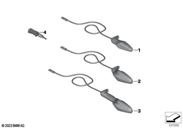 63138557204 - Lights: Led Turn Indicator - Sae for BMW-Motorrad Image