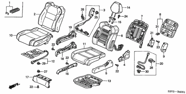 Front Seat (R.) for 2006 Acura MDX #0