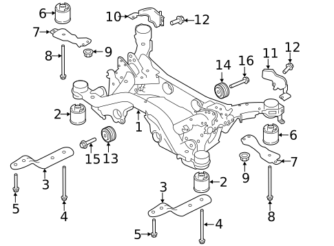 Suspension Mounting for 2017 Land Rover Discovery Sport #0