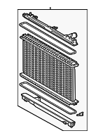 1640031B80 - : Radiator Assembly for Lexus: IS300, IS350 Image