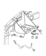 6035723 - Electrical: Hex Nut-e Teeth Washer Nut And Washer for Dodge: Ram 2500, Ram 3500 | Jeep: Cherokee | Ram: 2500, 3500 Image