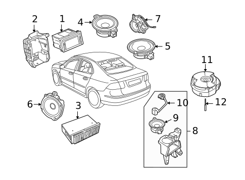 Sound System for 2010 Saab 9-3X #0