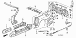 66171S2A300ZZ - Body/Air Conditioning: BRACKET, L. RR. BUMPER (LOWER) for Honda Image