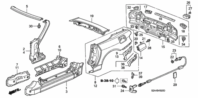 Outer Panel for 2001 Honda S2000 #0