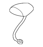 39150S9VA01ZJ - : 2007-2008 Honda Pilot - Antenna Assembly XM *G525M* (Dark Silver Sage Metallic) for Honda: Pilot Image