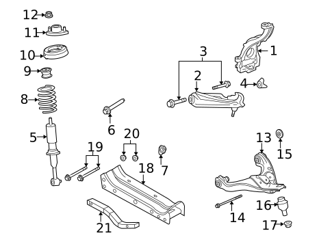 Suspension, Springs & Related Components for 2005 Ford Explorer #0