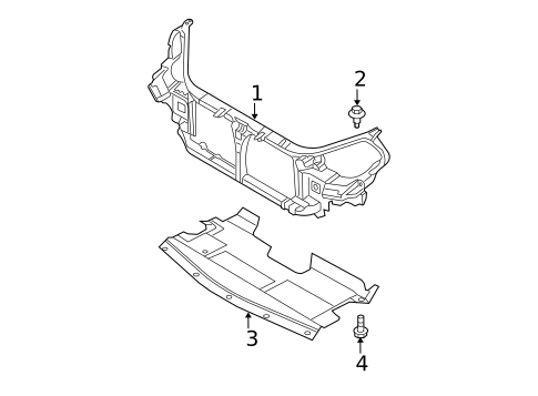 Radiator Support for 2006 Nissan Altima #0
