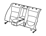 C2C14593LEV - Body: Seat Back Assembly Cover for Jaguar: XJR Image
