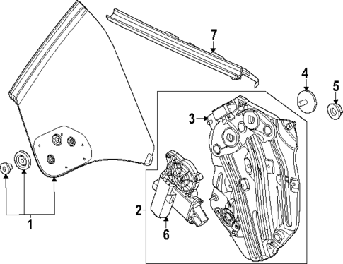 Quarter Window for 2024 Ford Mustang #0